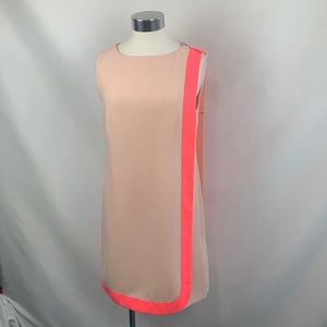Ted Baker pink with neon pink stripe dress